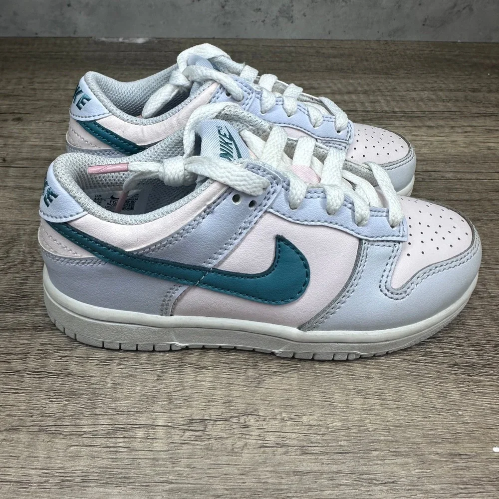 Nike~Preschool~Dunk Low Mineral Teal Sneakers~Size 11C